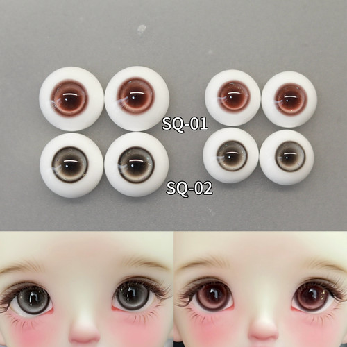 【色圈款SQ01-02】通贩BJD三四六分石膏眼仿玻璃眼树脂眼初见眼