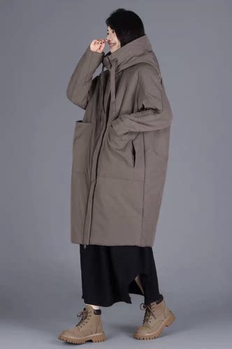 ZBY专柜2025冬季新款时尚百搭宽松加厚羊毛绒大口袋长款外套89108