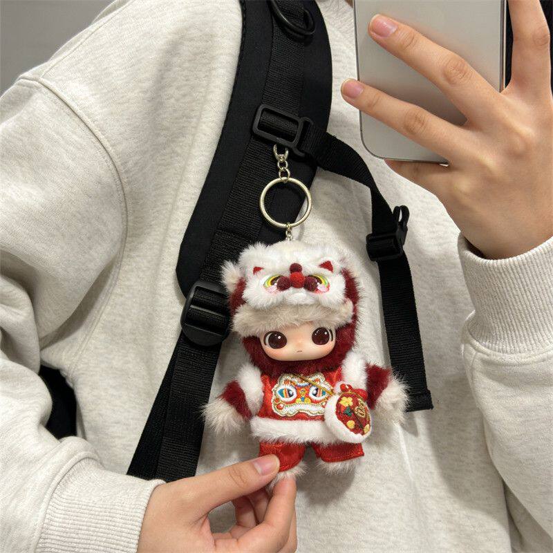 马力全开dimoo通关马娃衣新年醒狮衣服套装可爱超萌新年战袍原创