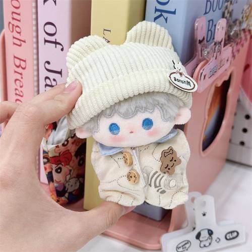 10cm娃衣熊熊曲奇饼棉花娃娃海星体可穿睡衣爬爬服包屁服原创可爱