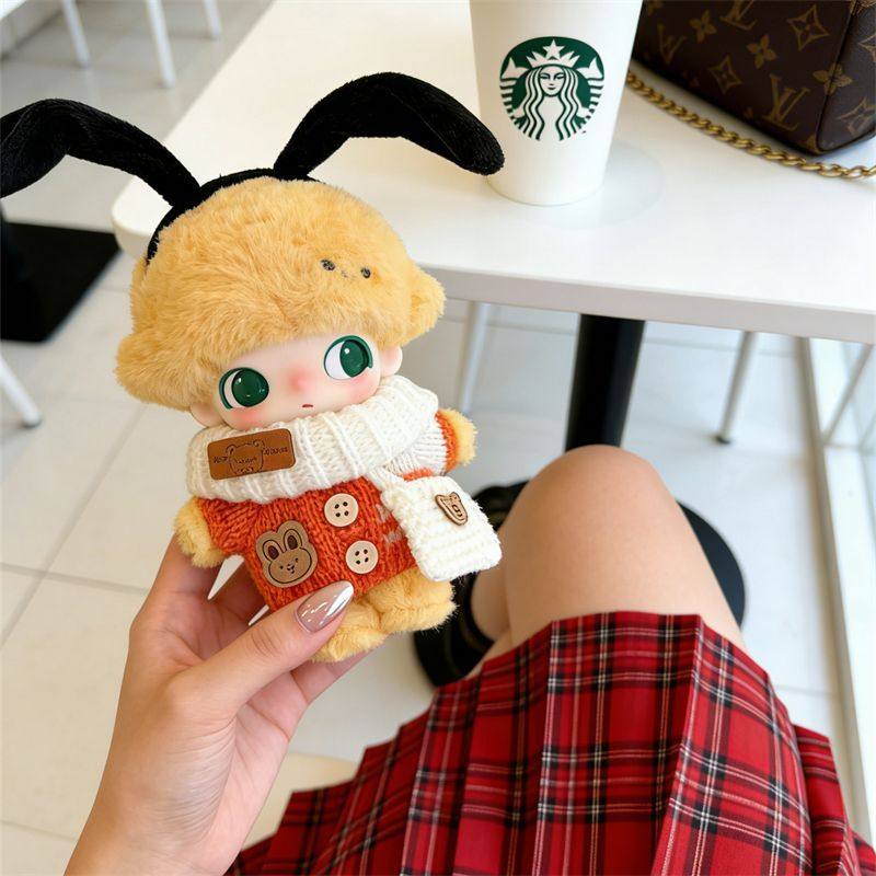 Dimoo娃衣心动特调潮玩公仔奇奇蒂蒂布鲁托可爱超萌衣服橙色毛衣,模玩/动漫/周边/娃圈三坑/桌游,潮玩娃衣,淘宝优惠券,粉丝福利购,淘宝优惠卷