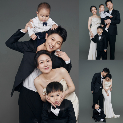 2024年影楼全家福样片客样亲子照孕妇照室内居家照Q9