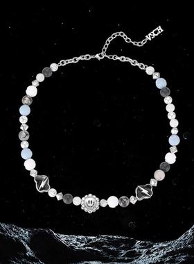 向日葵云朵闪电笑脸潮街头项链