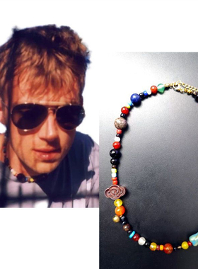 玩物制造 blur乐队主唱同款项链damon猴面金牙定情信物嬉皮珠链