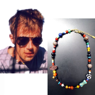 玩物制造 blur乐队主唱同款项链damon猴面金牙定情信物嬉皮珠链