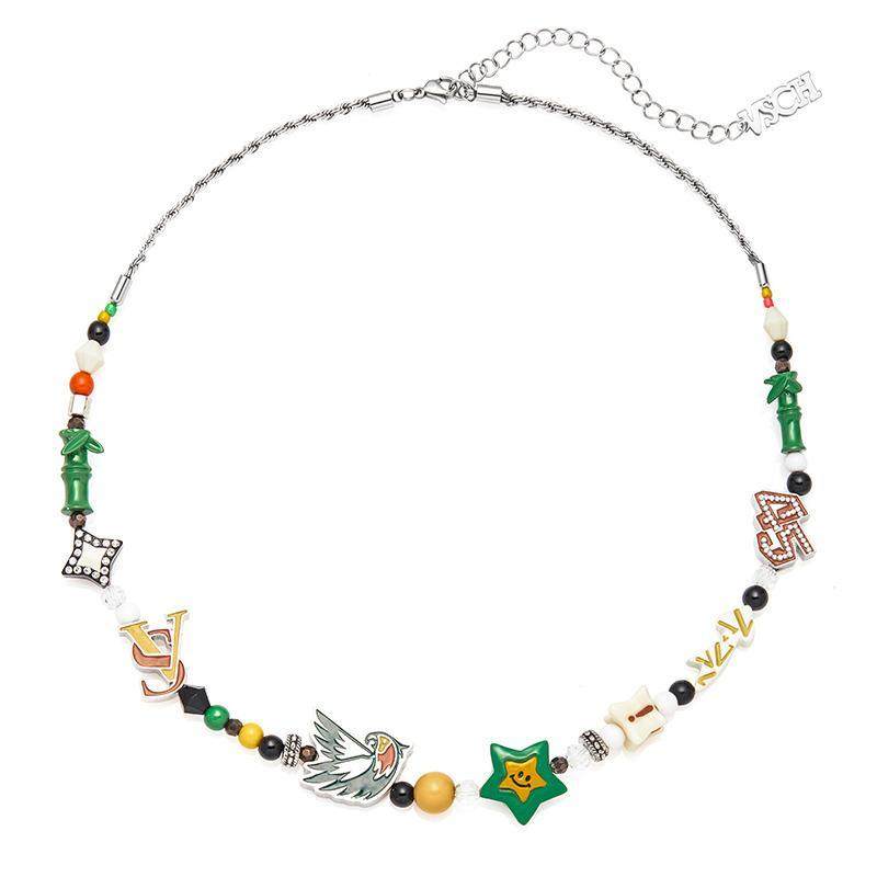 玩物制造 psyp联名丛林幸运星笑脸项链 国潮嘻哈说唱男女同款街头