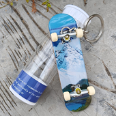 2025新款 迷你指尖手指滑板四轮双翘男女青少年儿童钥匙扣挂件圈