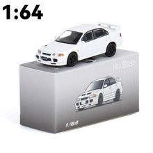 JKM1比64三菱三代EVO3轿车合金小汽车模型玩具车金属滑行收藏仿真