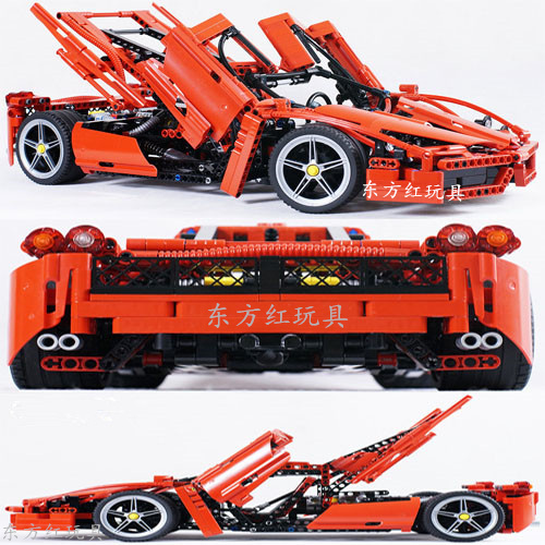 中国积木科技机械组恩佐兰博基尼赛车高难度拼装汽车玩具积木模型-封面