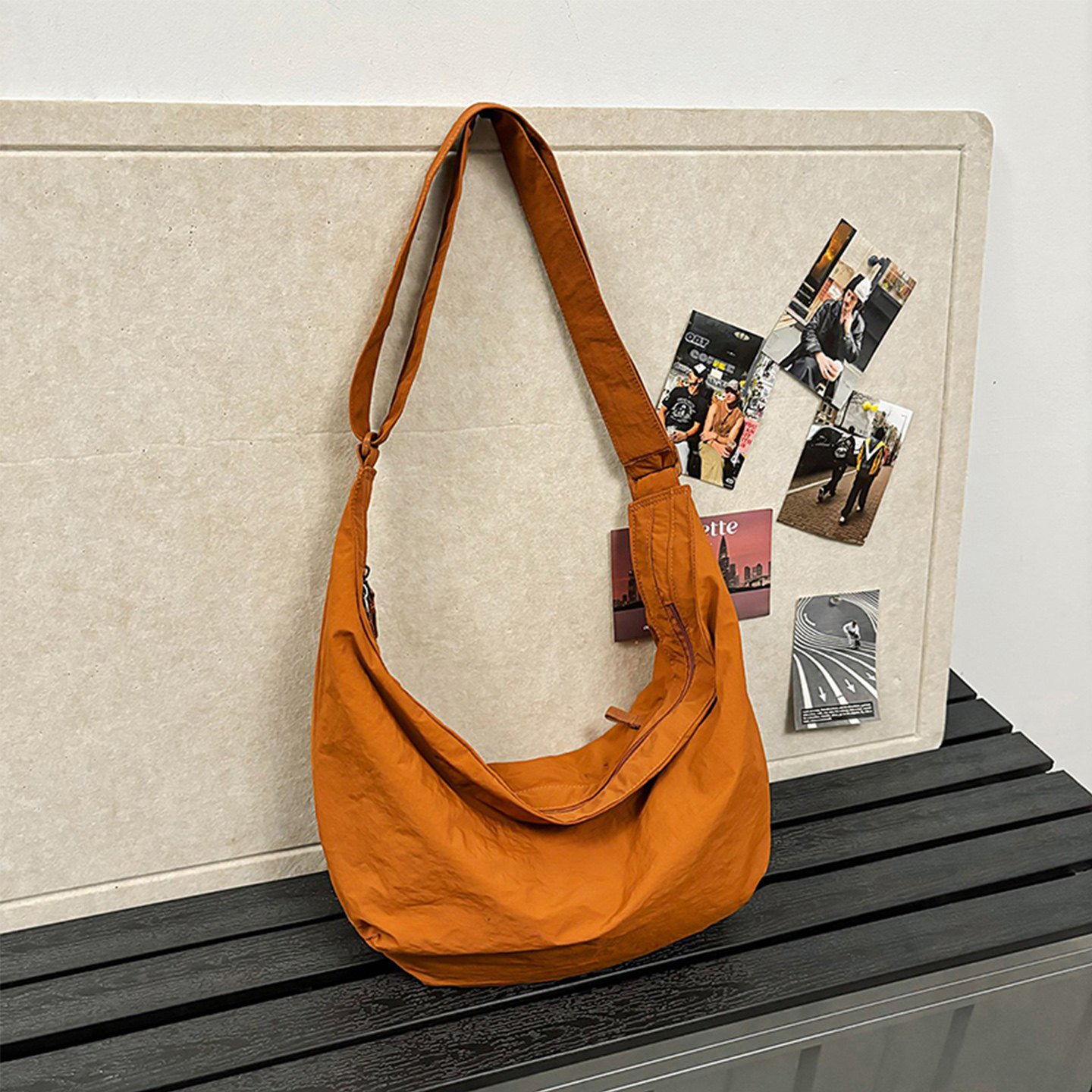 休闲大容量尼龙饺子包