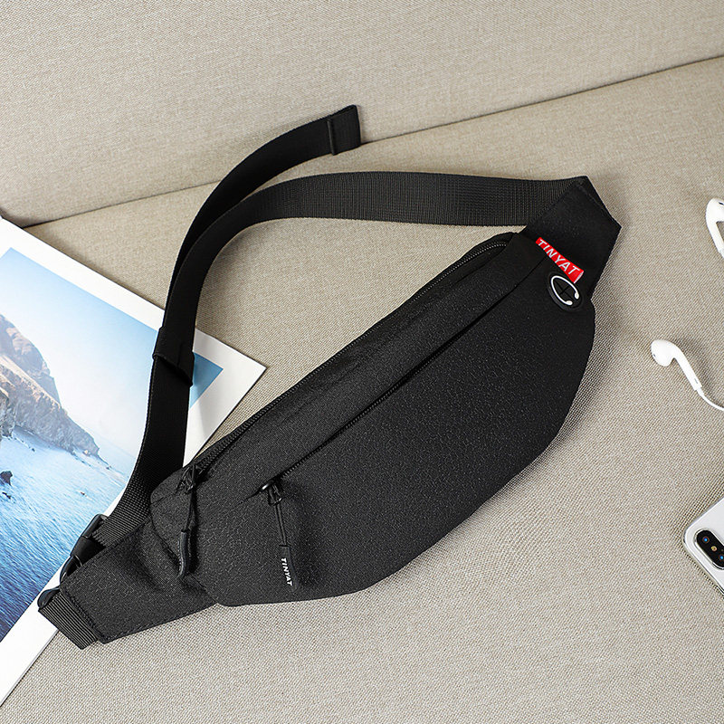 腰包男潮牌跑步运动迷你手机包小型多功能大容量男士单肩斜挎包男