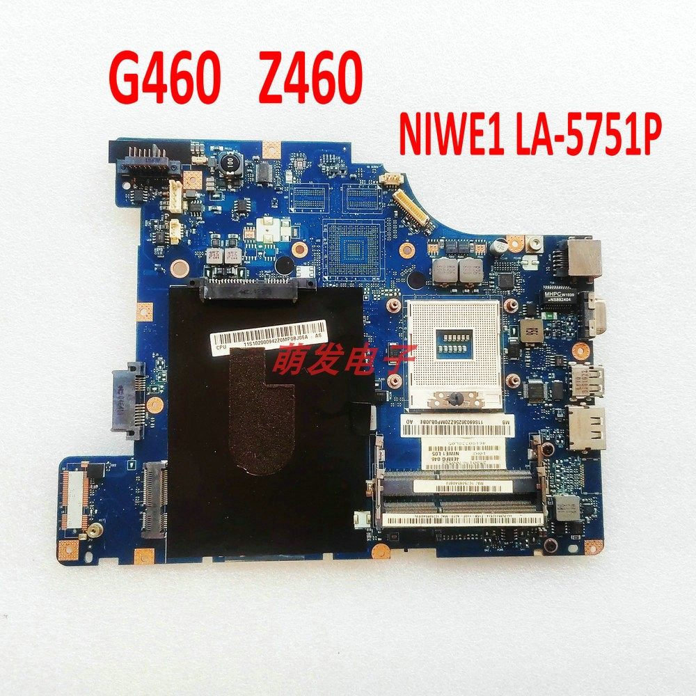 联想 Lenovo G460 Z460笔记本主板NIWE1 LA-5751P DDR3 LA-5751P