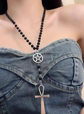 轻奢配饰高级小众设计感毛衣链