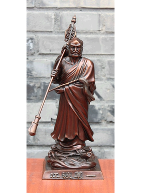 一苇渡江达摩祖师罗汉铜像