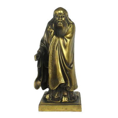 黄铜办公文房饰品桌面摆件老子像
