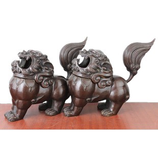 宇卓铜器  纯铜香炉 黄铜香炉 狮子 望天吼 朝天吼家居工艺品摆件