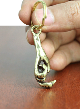 黄铜鹰爪挂件工艺品汽车钥匙扣