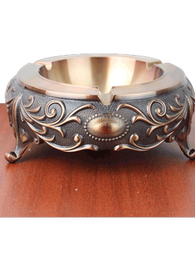 黄铜烟灰缸摆件工艺品