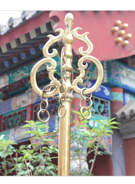 黄铜四股拆分不可禅杖