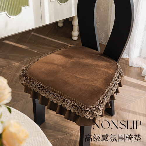 2025款高档法式复古风中古餐椅垫