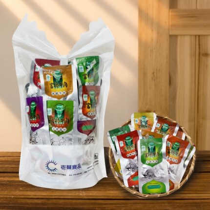 湖南新晃老蔡富桥牛肉干熟食真空开袋即食单独小包装零食特产500g