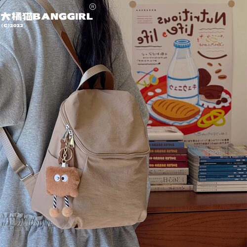 日系ins休闲百搭通勤ol双肩包