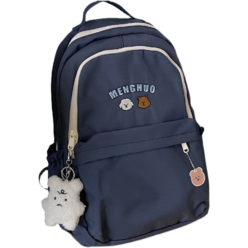 BIG ORANGE CAT KOREAN INS CUTE COLLEGE STYLE CARTOON EMBROIDERY BACKPACK JAPANESE CHIC SOFT GIRL JUNIOR HIGH SCHOOL STUDENT BACKPACK