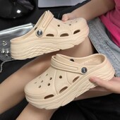女夏季 diy云朵凉鞋 新款 鞋 厚底拖鞋 eva沙滩鞋 洞洞鞋 女外穿时尚