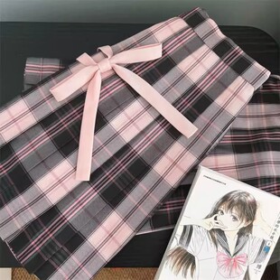jk制服正版原创格裙【粉雾海全套】学院风女百褶裙短裙半身裙学生