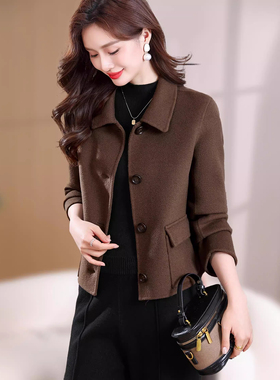 小香风毛呢外套女秋冬季新款洋气百搭小个子气质显瘦短款呢子外套