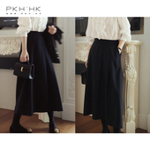 自留气质卦 PKH.HK气质女装 折扣店 不对称A字大梨子友好伞裙半裙