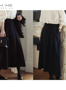 PKH.HK气质女装折扣店 自留气质卦 不对称A字大梨子友好伞裙半裙