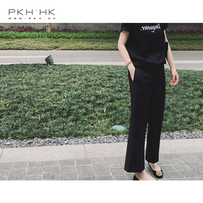 高腰九分喇叭裤好比例显高