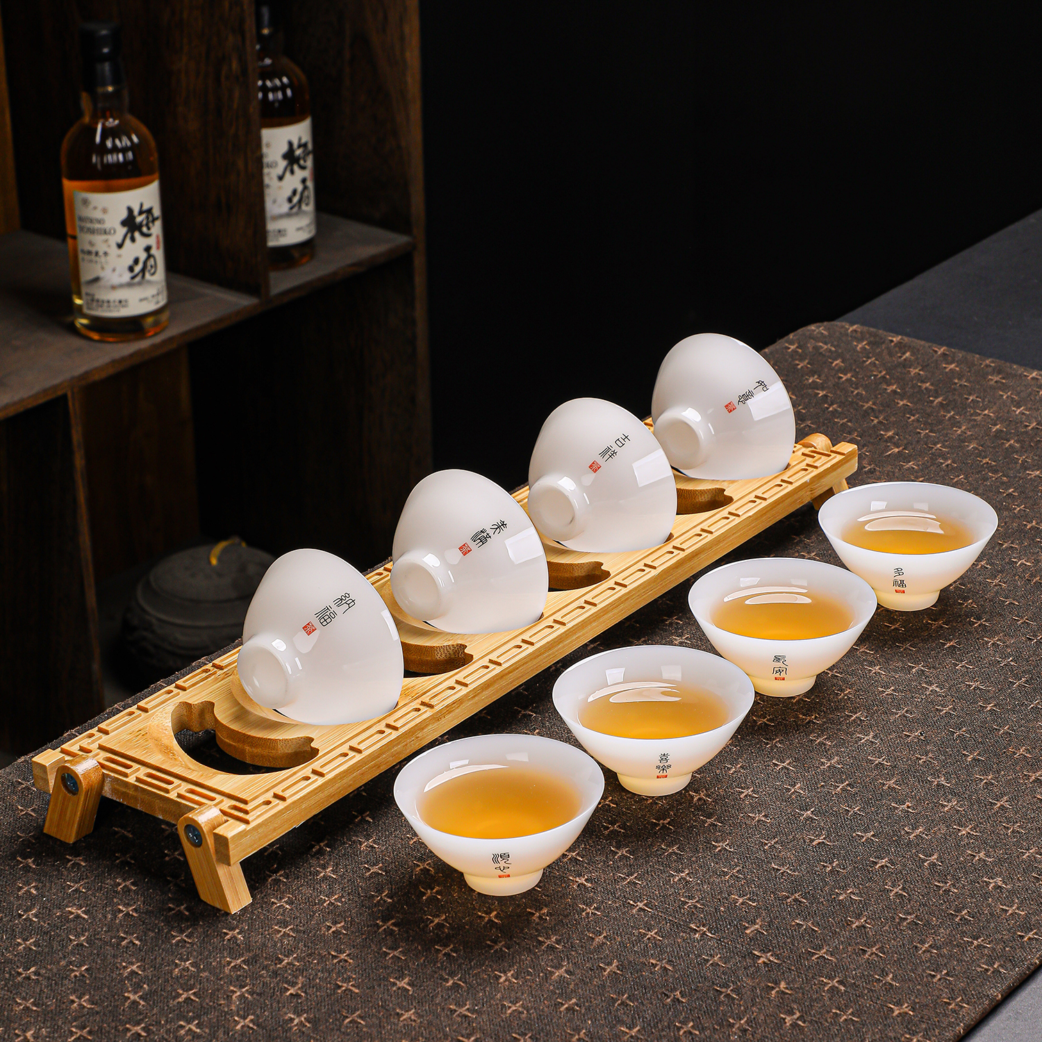 国风璞玉瓷功夫茶杯套装自用送礼