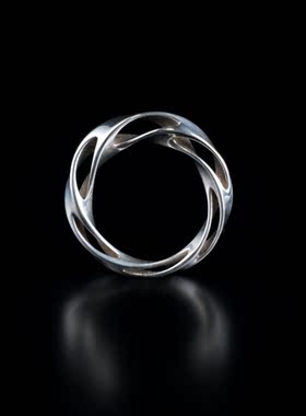 Nemo饰界原创纯银戒指莫比乌斯环女小众设计925饰品高级感气质