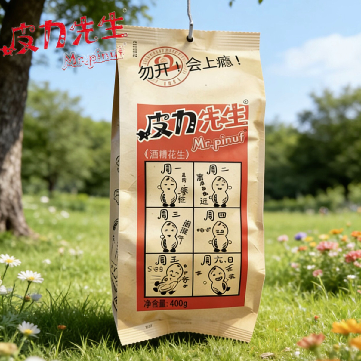 皮力先生酒糟花生400g九江双蒸博物馆特色手信坚果零食特产年货