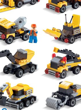 2025新款男孩拼装飞机积木玩具