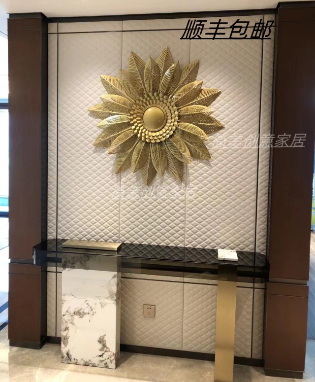 立体铁艺太阳镜壁饰挂件客厅餐厅壁挂墙饰墙面装饰玄关背景墙挂饰