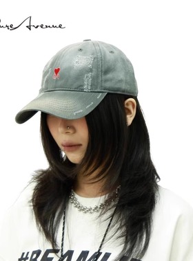 【官方正品】Bure Avenue春夏季破洞棒球帽子遮阳防晒鸭舌帽男女