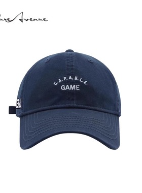 【正品现货】Bure AvenueGAME字母刺绣棒球帽软顶鸭舌帽子男女潮