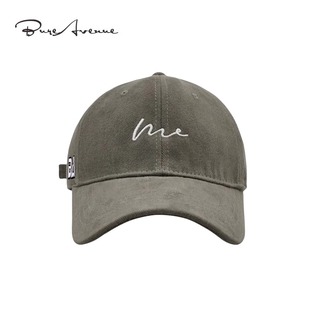 【正品现货】Bure Avenue曲线刺绣磨毛棒球帽子百搭鸭舌帽男女潮