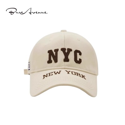 【正品现货】Bure Avenue简约NYC字母刺绣棒球帽子出游鸭舌帽男女
