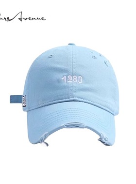 【正品现货】Bure Avenue数字1980刺绣鸭舌帽子百搭棒球帽男女潮