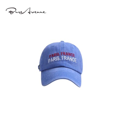 【正品现货】Bure Avenue美式街头刺绣棒球帽子撞色水洗遮阳帽女