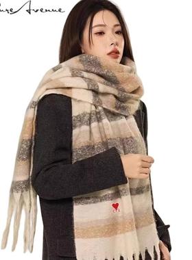 【官方正品】Bure Avenue秋冬高级氛围感围巾男女保暖气质披肩潮