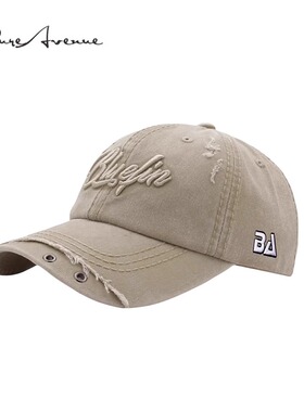 【正品现货】Bure Avenue嘻哈水洗棒球帽子字母刺绣鸭舌帽男女潮