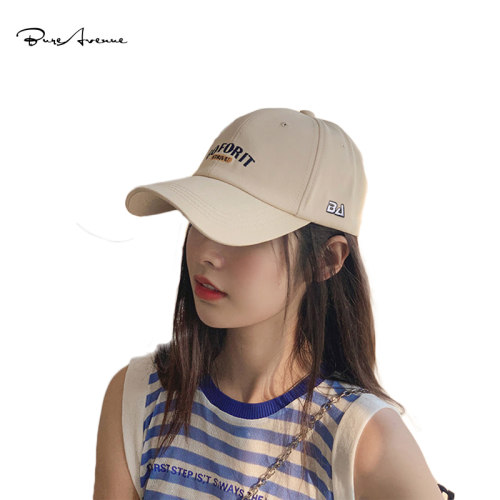 Bure Avenue鸭舌帽夏大头围防晒帽软顶太阳帽时尚显脸小鸭舌帽子