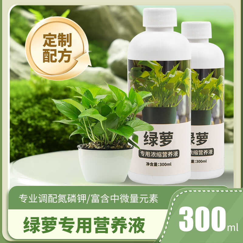 绿萝营养液肥料专用肥植物盆栽绿箩营业液花肥料家用土水培养花用
