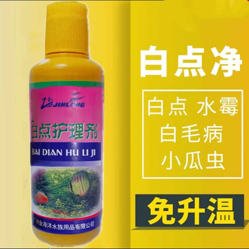 白点净正品日野金鱼锦鲤观赏鱼原生鱼免加温鱼药热带鱼冷水鱼通用