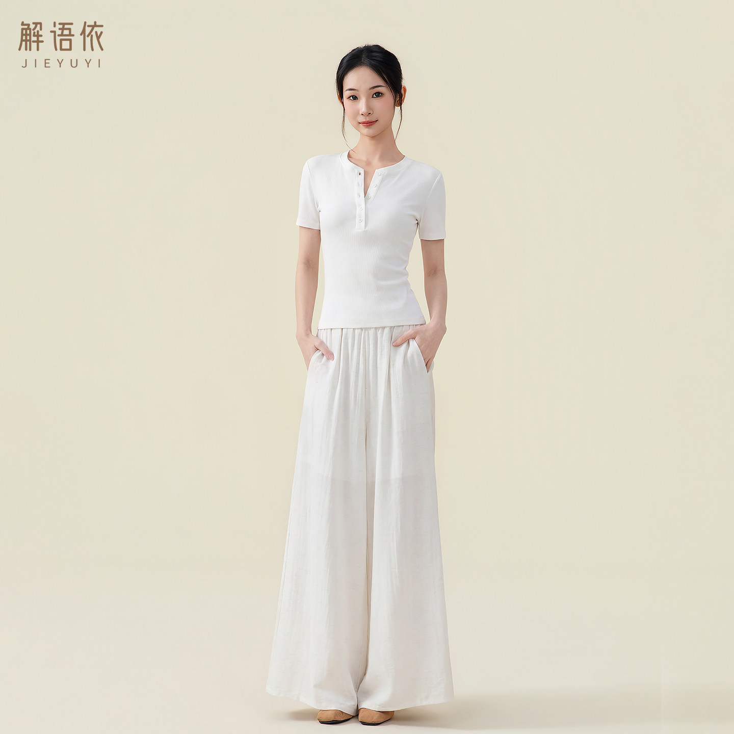 飘逸现代舞练功服女舞蹈日常可穿图片